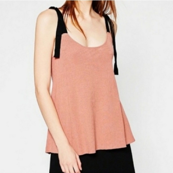 Zara Knit Ribbed Tank Top Small - Picture 2 of 6